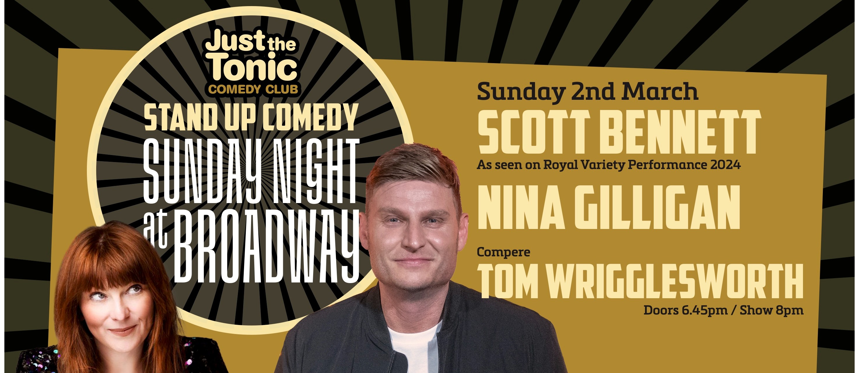 Just the Tonic Comedy Club - Sunday Night at Broadway 